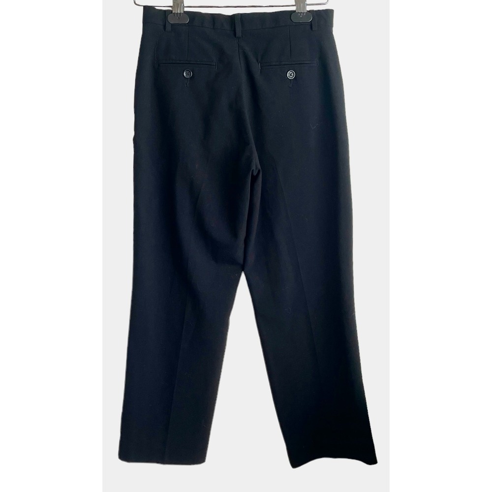 Calvin Klein Girls Academia Dress Pants 14 Black Flat Front Trousers Regular